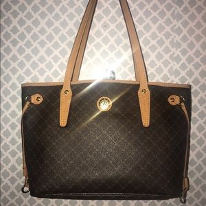 Rioni Signature S. Brown Luxury Tote Bag